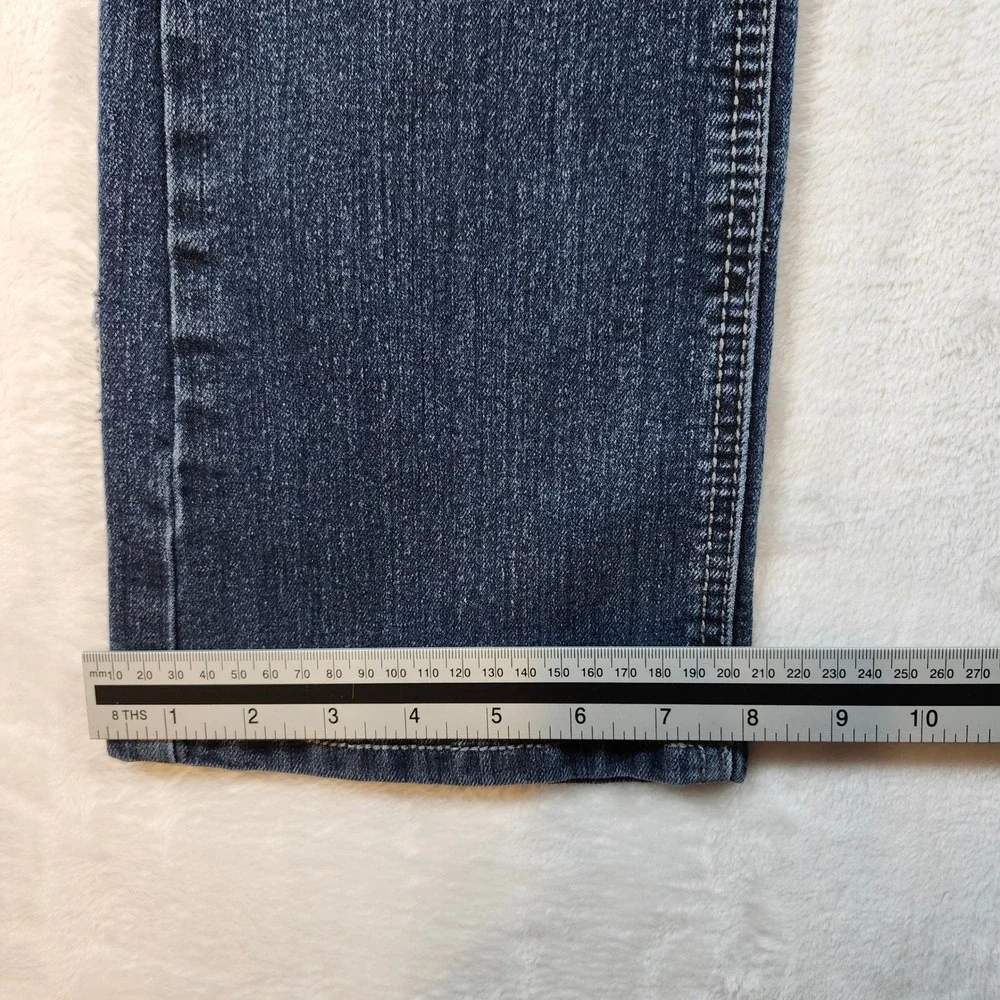 Earl Jeans Bootcut Women 30 Blue Good Rhinestone Embellished Y2K Dark Wash Denim